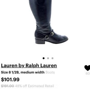 Ralph Lauren leather Tall boots